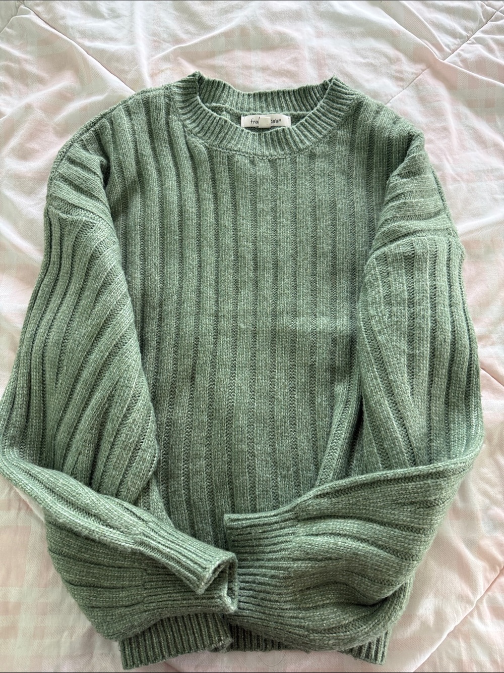 Francesca Green Pleat Sweater